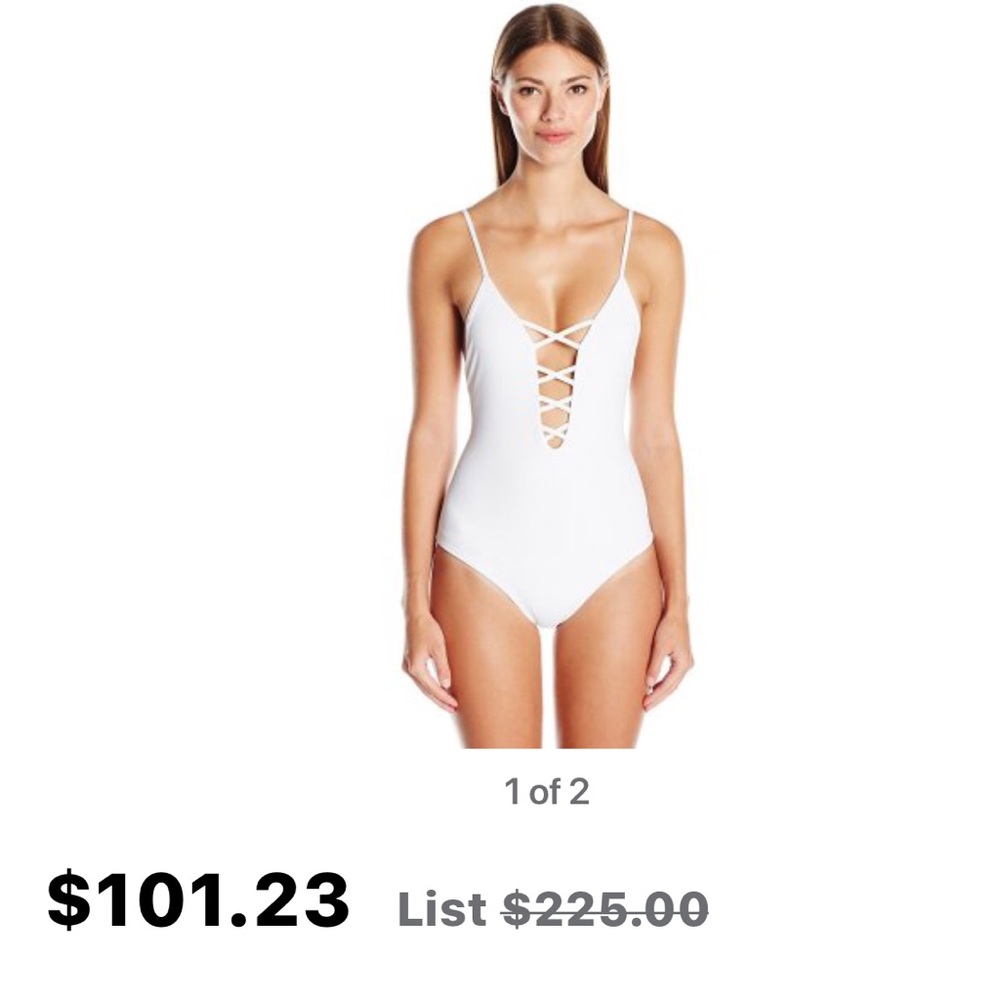 XS Mara Hoffman white one piece
